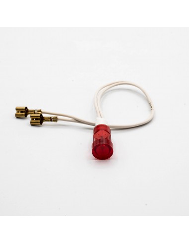 PILOTO LUZ 12 MM. ROJOCABLE Y TERM